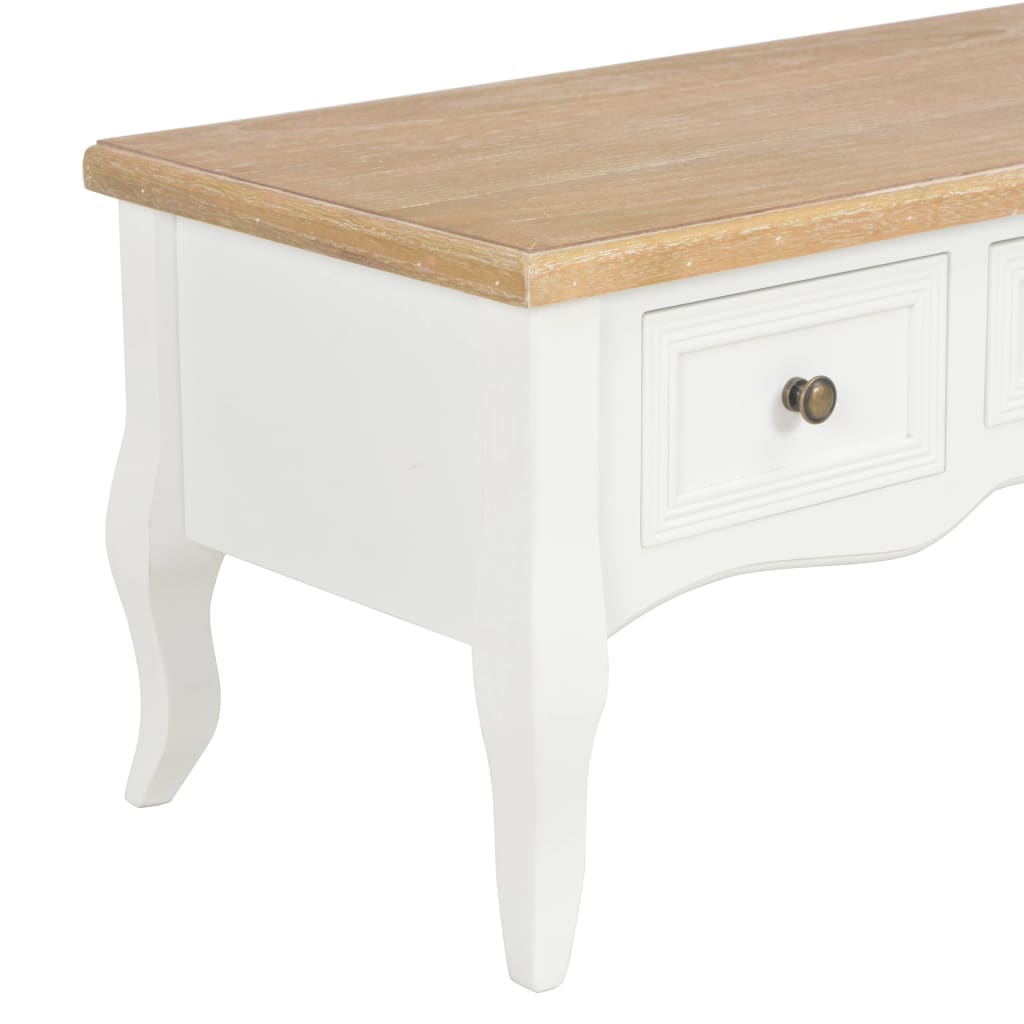 TV-Möbel Vit TV-Bänk 100x35x35 cm trä