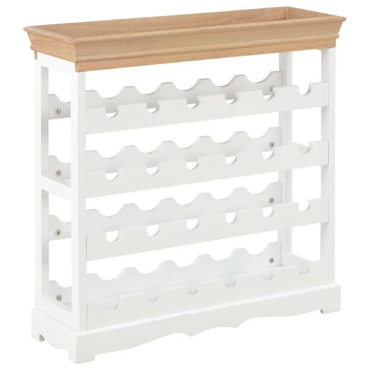 Vinställ Vinskåp Vit 70x22,5x70,5 cm MDF