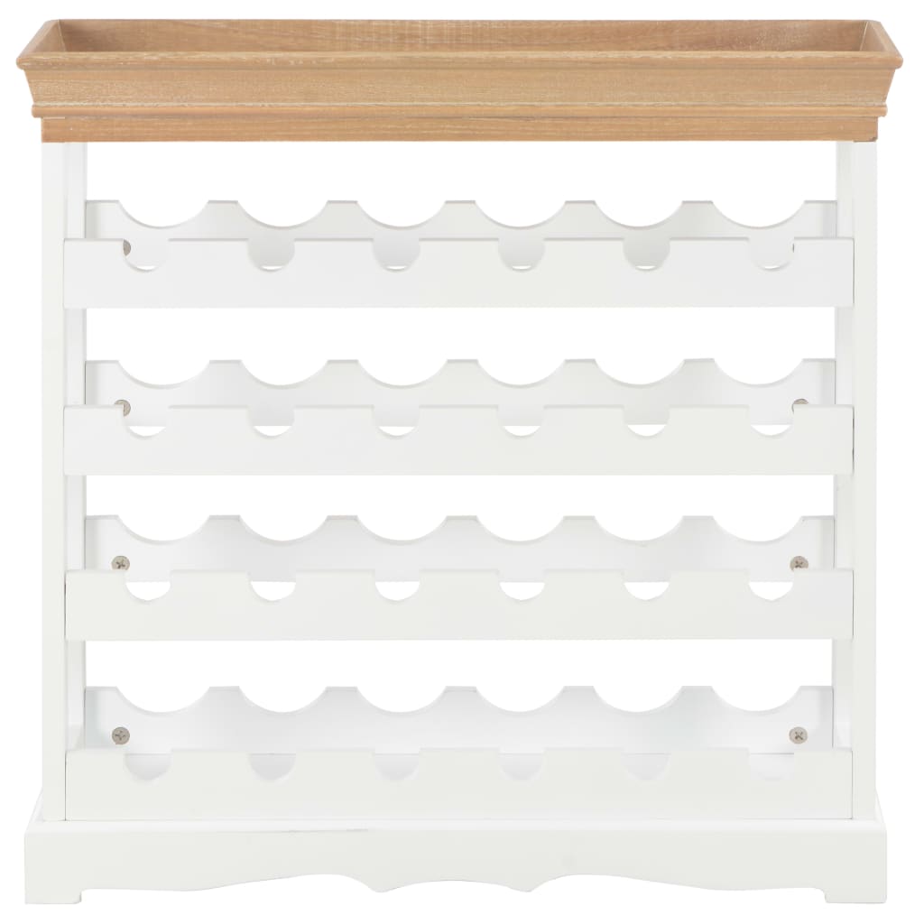 Vinställ Vinskåp Vit 70x22,5x70,5 cm MDF