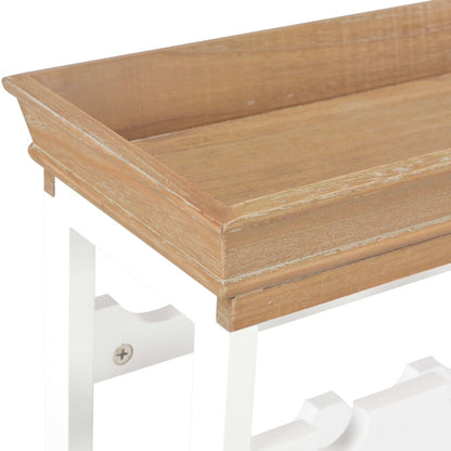 Vinställ Vinskåp Vit 70x22,5x70,5 cm MDF