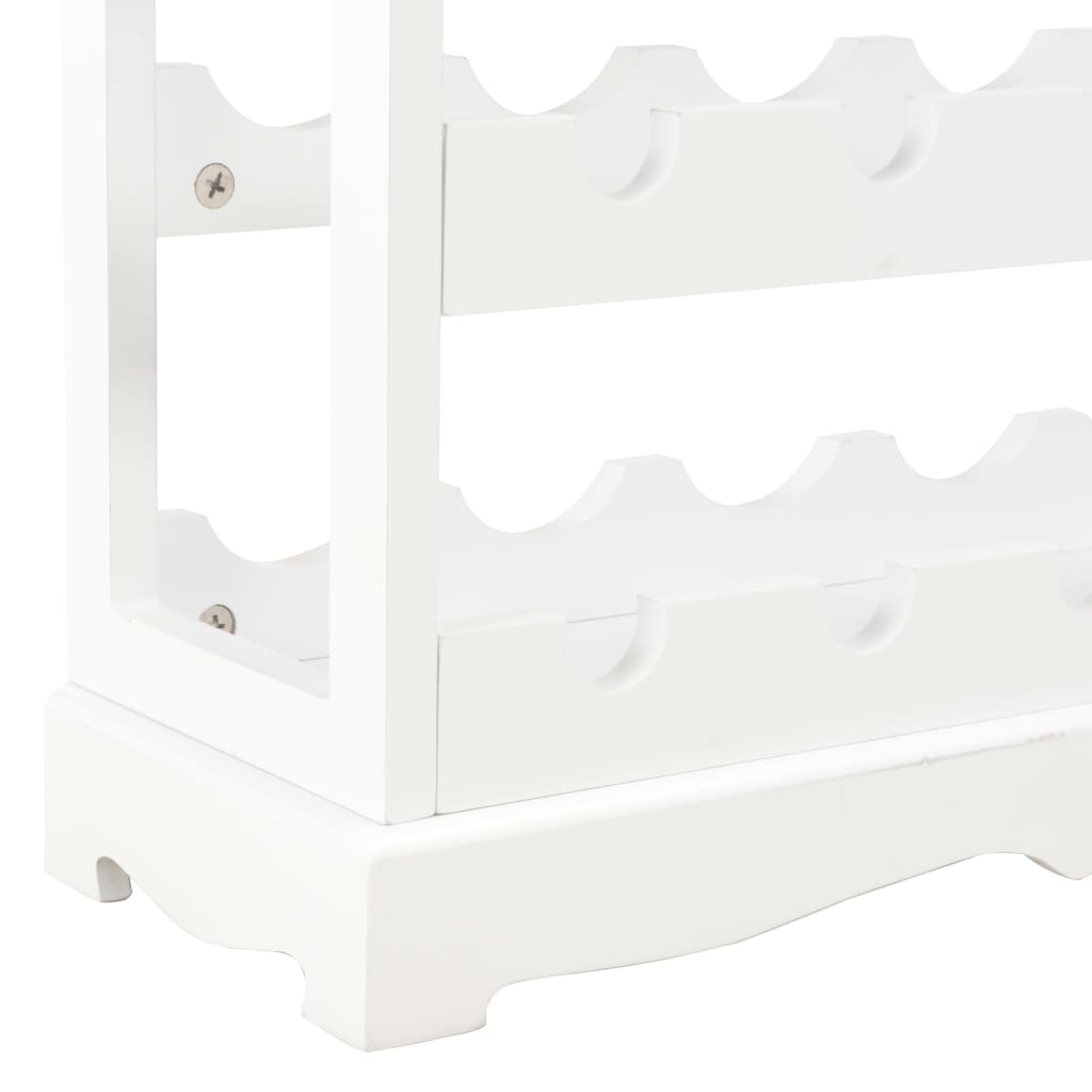 Vinställ Vinskåp Vit 70x22,5x70,5 cm MDF