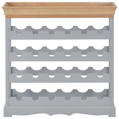 Vinställ Vinskåp Grå 70x22,5x70,5 cm MDF