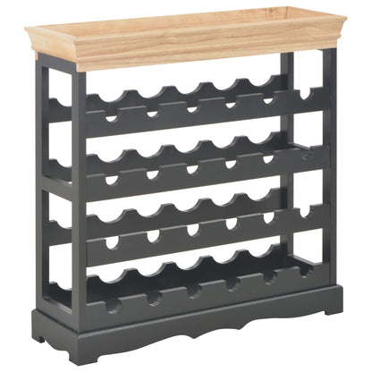 Vinställ Vinskåp Svart 70x22,5x70,5 cm MDF