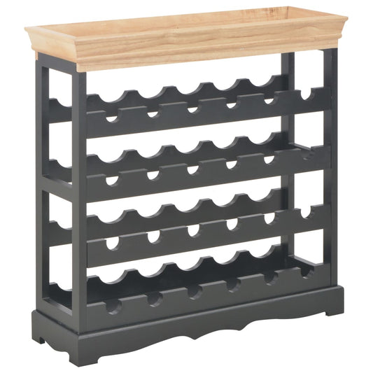 Vinställ Vinskåp Svart 70x22,5x70,5 cm MDF