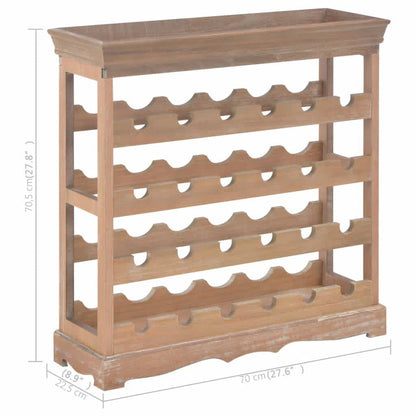 Vinställ Vinskåp Brun 70x22,5x70,5 cm MDF