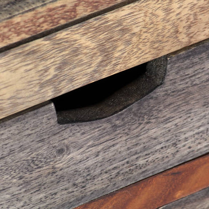 Soffbord Trä 100x50x30 cm Grå massivt sheshamträ