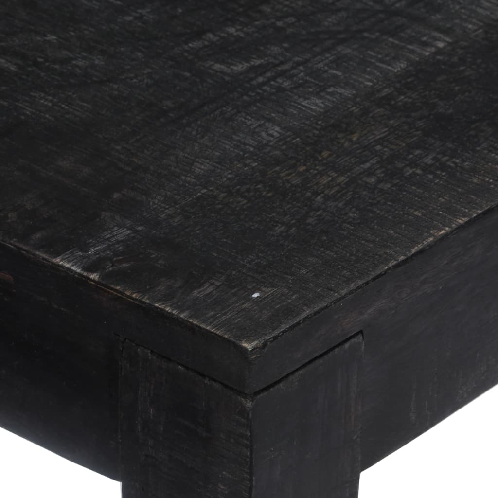 Avlastningsbord Konsollbord Trä 118x30x76 cm Svart massivt mangoträ
