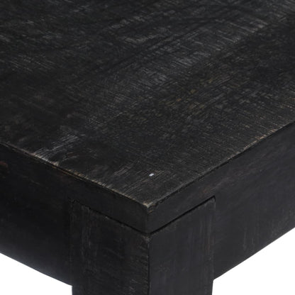 Avlastningsbord Konsollbord Trä 118x30x76 cm Svart massivt mangoträ