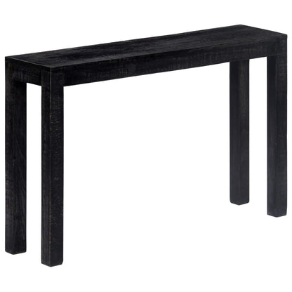 Avlastningsbord Konsollbord Trä 118x30x76 cm Svart massivt mangoträ