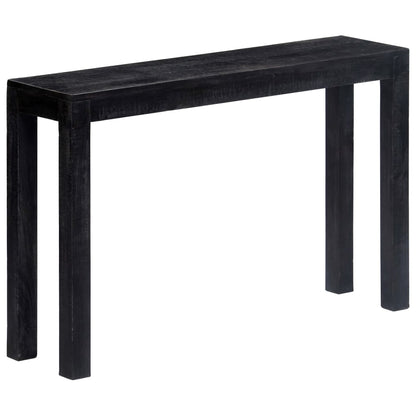 Avlastningsbord Konsollbord Trä 118x30x76 cm Svart massivt mangoträ