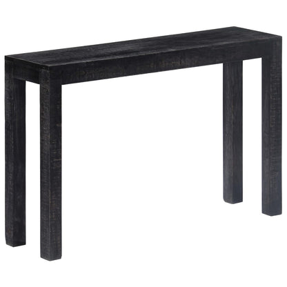 Avlastningsbord Konsollbord Trä 118x30x76 cm Svart massivt mangoträ