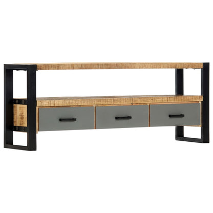 TV-bänk 130x30x50 cm massivt mangoträ
