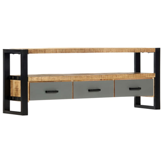 TV-bänk 130x30x50 cm massivt mangoträ