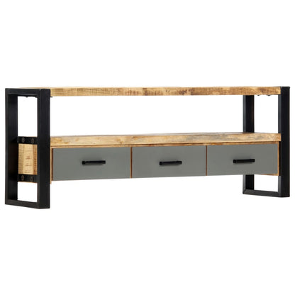 TV-bänk 130x30x50 cm massivt mangoträ