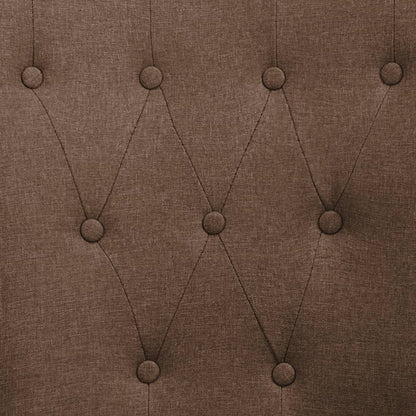 Matstol Brun med armstöd tyg