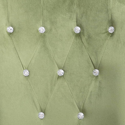 Matstol Ljusgrön med armstöd sammet