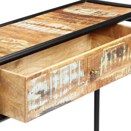Avlastningsbord Konsollbord Trä 118x30x75 cm massivt återvunnet trä