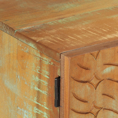 TV-Möbel Trä Handsnidad TV-bänk 120x30x40 cm massivt återvunnet trä