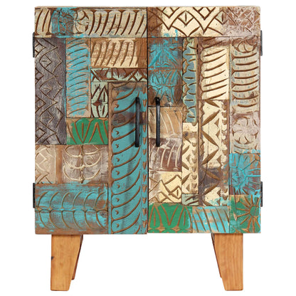 Skänk Trä Handsnidad 60x30x75 cm massivt återvunnet trä