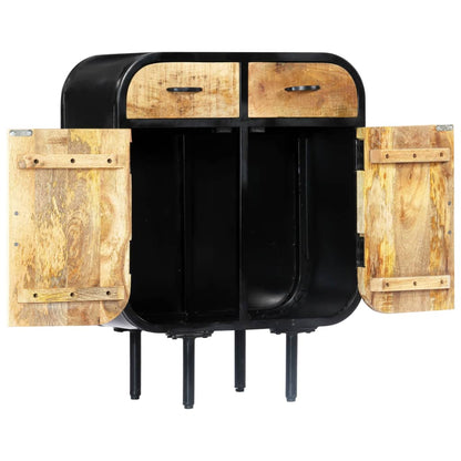 Skänk Trä 60x30x75 cm massivt mangoträ och järn