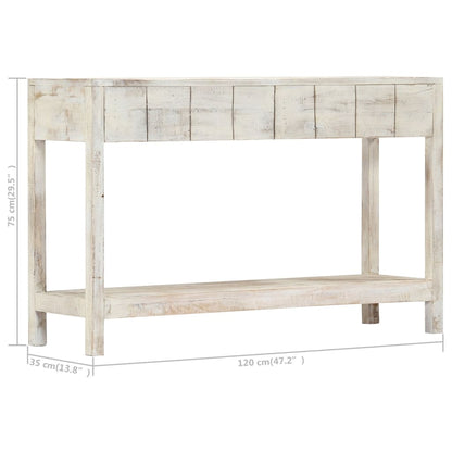 Avlastningsbord Konsollbord Trä 120x35x75 cm massivt mangoträ