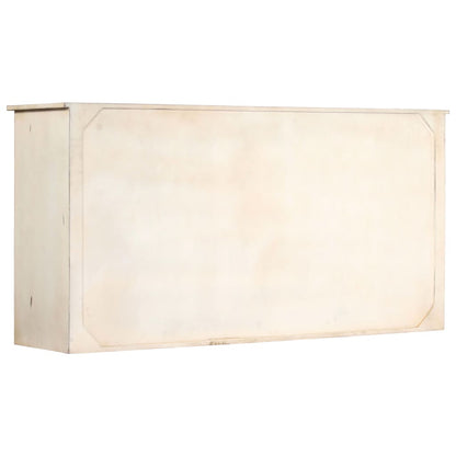 Skänk Vit 160x40x80 cm massivt mangoträ