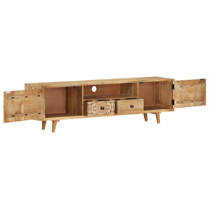 TV-bänk 140x30x40 cm massivt mangoträ