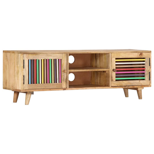 TV-bänk 120x30x40 cm massivt mangoträ
