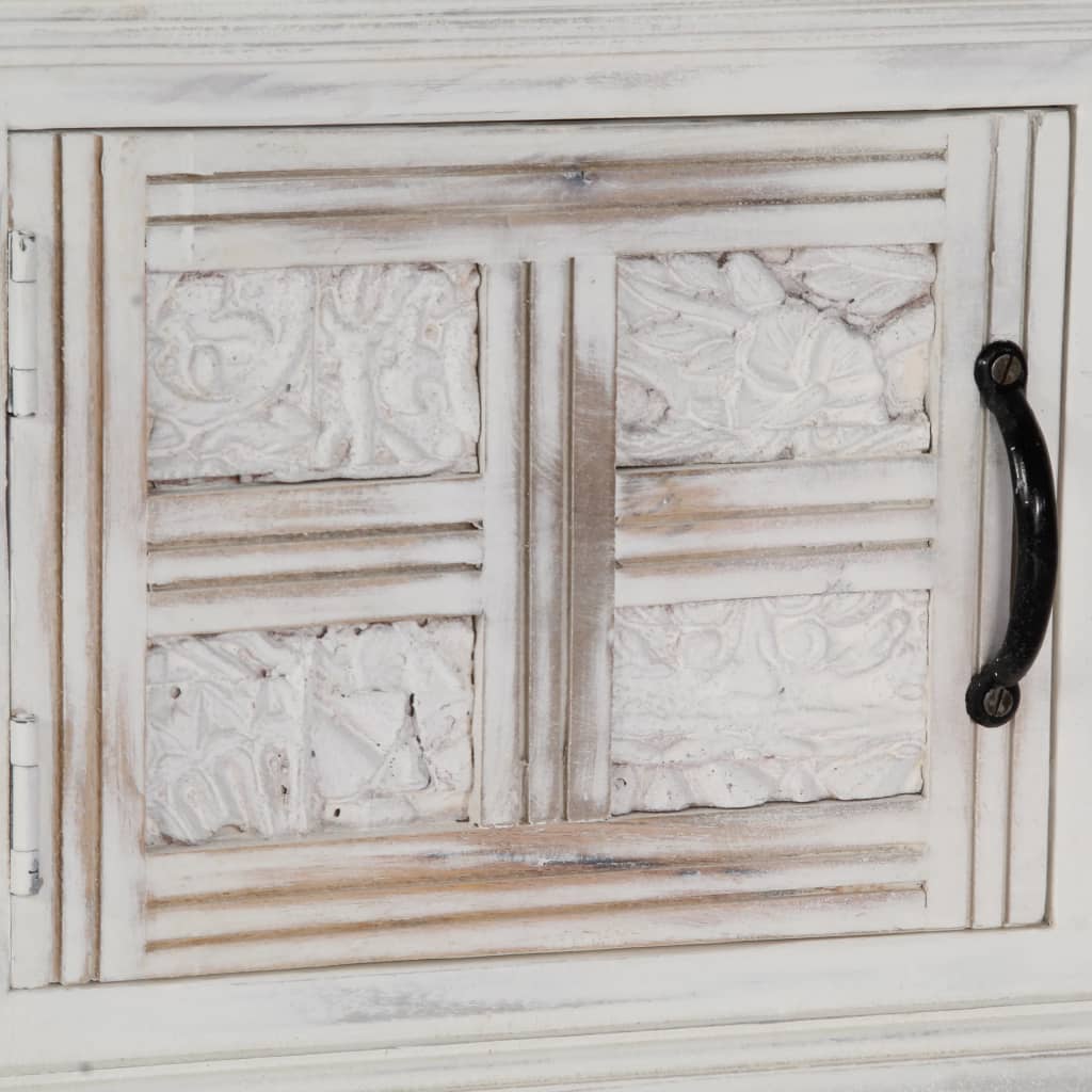 TV-Möbel Vit TV-Bänk 120x30x40 cm massivt mangoträ