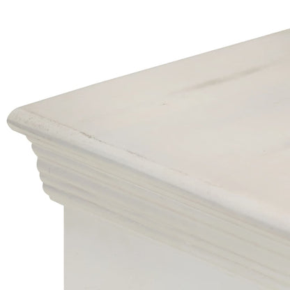 Skänk Vit 65x30x75 cm massivt mangoträ