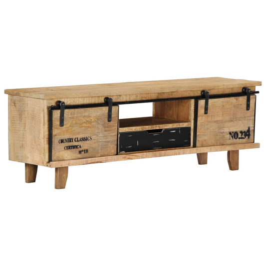 TV-bänk 120x30x40 cm massivt mangoträ