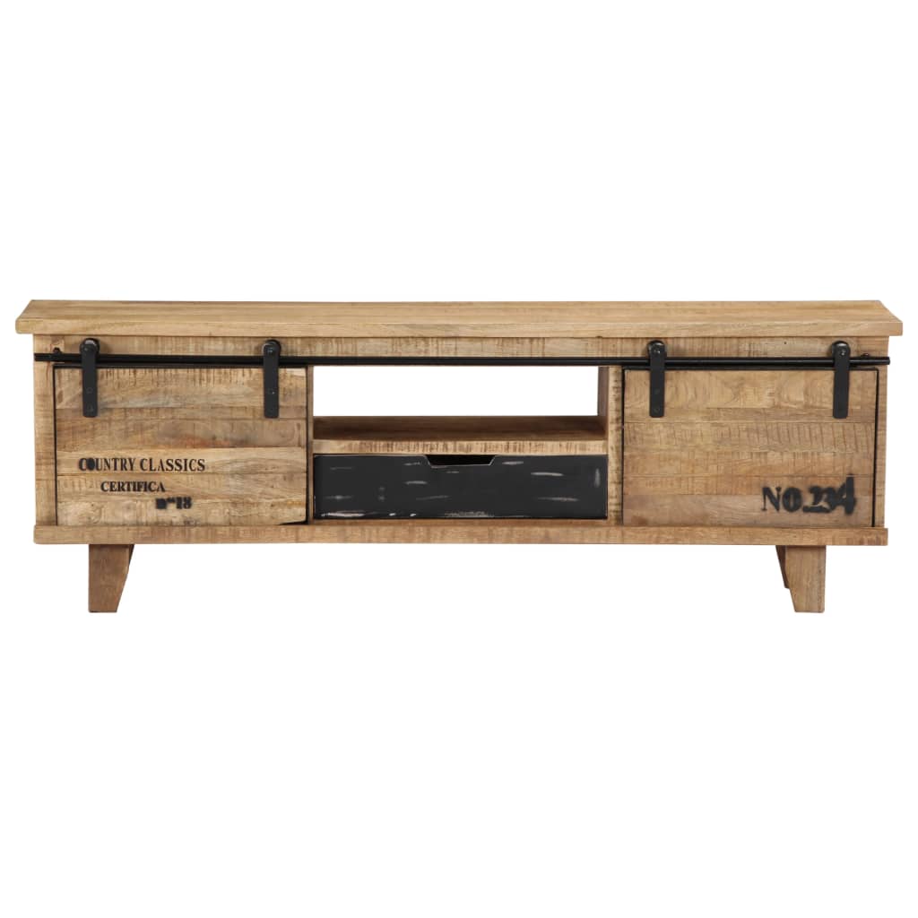 TV-bänk 120x30x40 cm massivt mangoträ