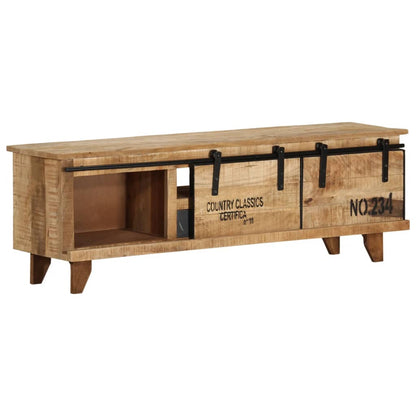 TV-bänk 120x30x40 cm massivt mangoträ