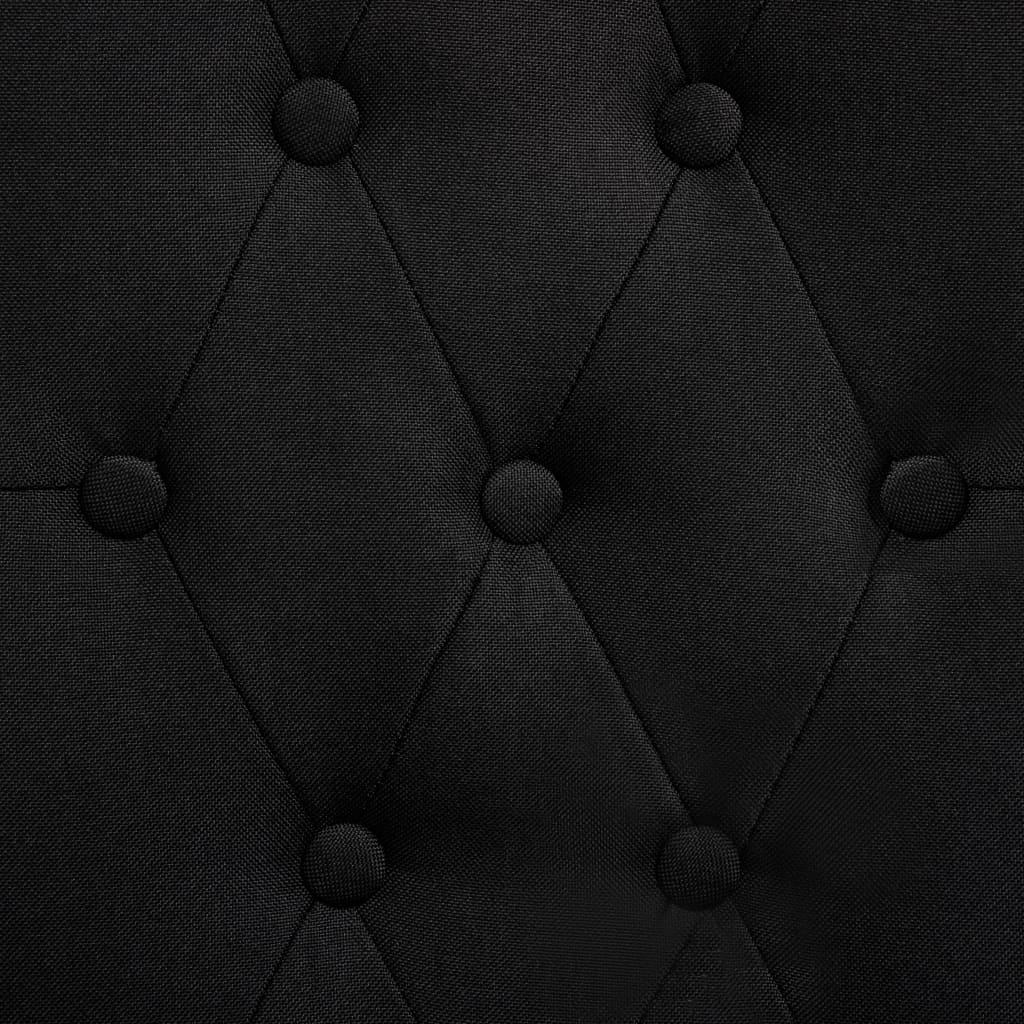 Matstolar 2 st svart tyg