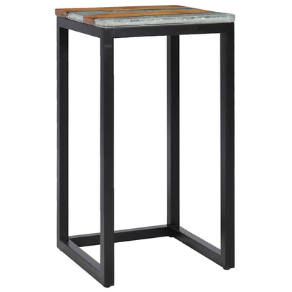 Sidobord Trä 3 st massiv teak och polyresin