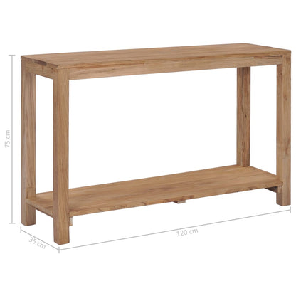 Avlastningsbord Konsollbord Trä 120x35x75 cm massiv teak