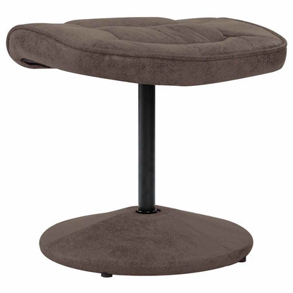 Fåtölj Brun med fotpall konstmocka