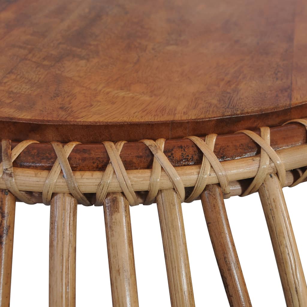 Soffbord Trä 2 st äkta rotting