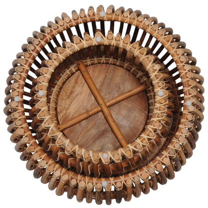 Soffbord Trä 2 st äkta rotting