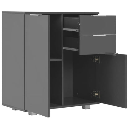 Skänk Högglans Grå 71x35x80 cm