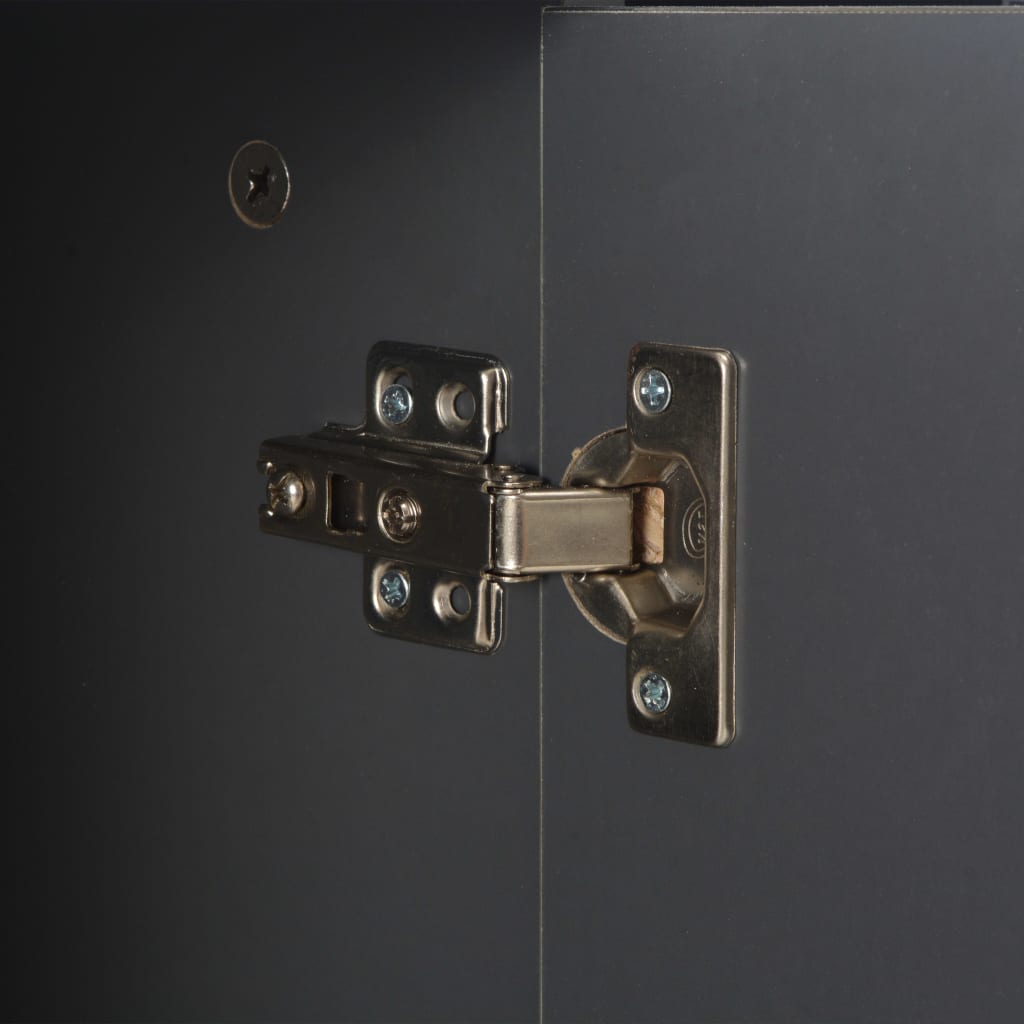 Skänk Högglans Grå 107x35x80,5 cm