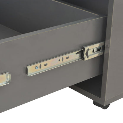 Soffbord Högglans Grå 60x60x35 cm