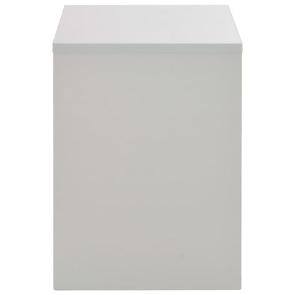 Sminkbord med spegel och pall Grå 104x45x131 cm