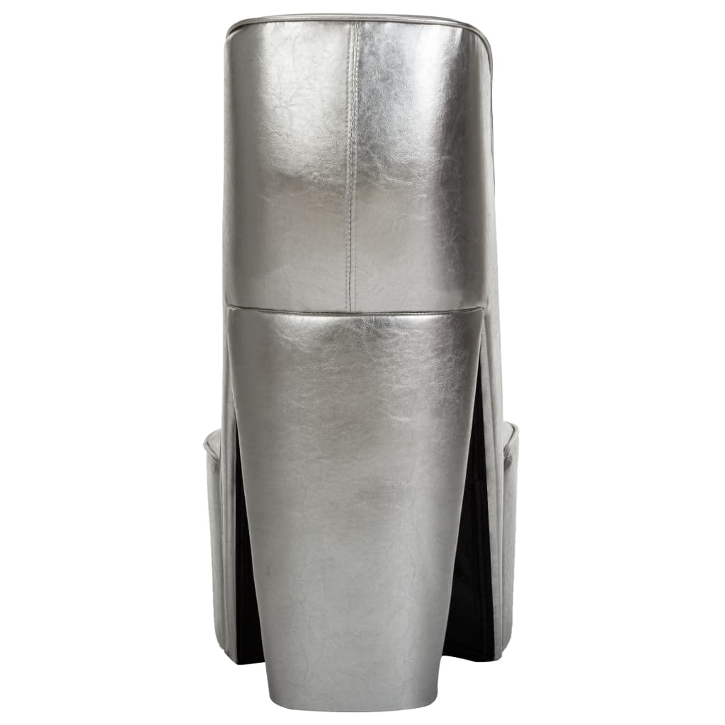 Matstol DIV. klacksko silver konstläder