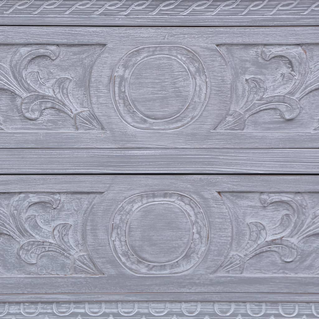 Skänk Trä med 2 lådor 90x30x60 cm massiv mahogny