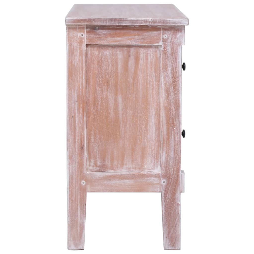 Skänk Trä med 2 lådor 90x30x60 cm massiv mahogny