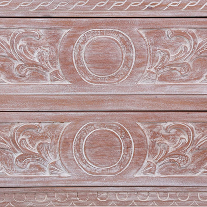 Skänk Trä med 2 lådor 90x30x60 cm massiv mahogny