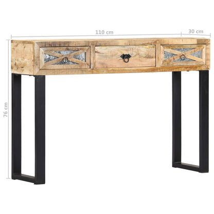 Avlastningsbord Konsollbord Trä 110x30x76 cm massivt mangoträ