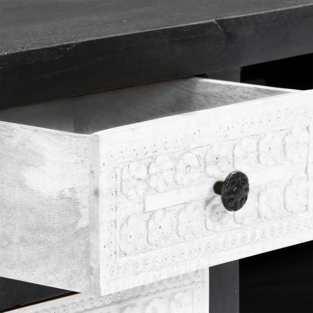 TV-Möbel Grå TV-Bänk 120x30x40 cm massivt mangoträ