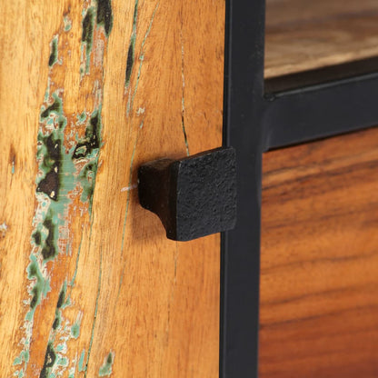 TV-Möbel Trä TV-Bänk 120x30x40 cm massivt återvunnet Trä och stål